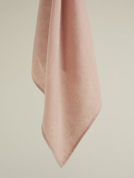 Premium Pucktuch (120x120cm) aus Bio-Baumwolle in Rose Blossom